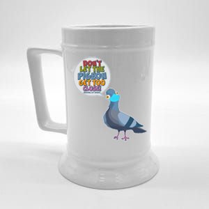 Don't Let the Pigeon Get Too Close Social Distancing Beer Stein