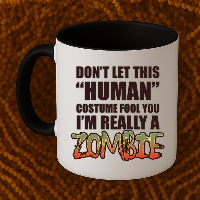 Don't Let This Human Costume Fool You I'm Really A Zombie Mug
