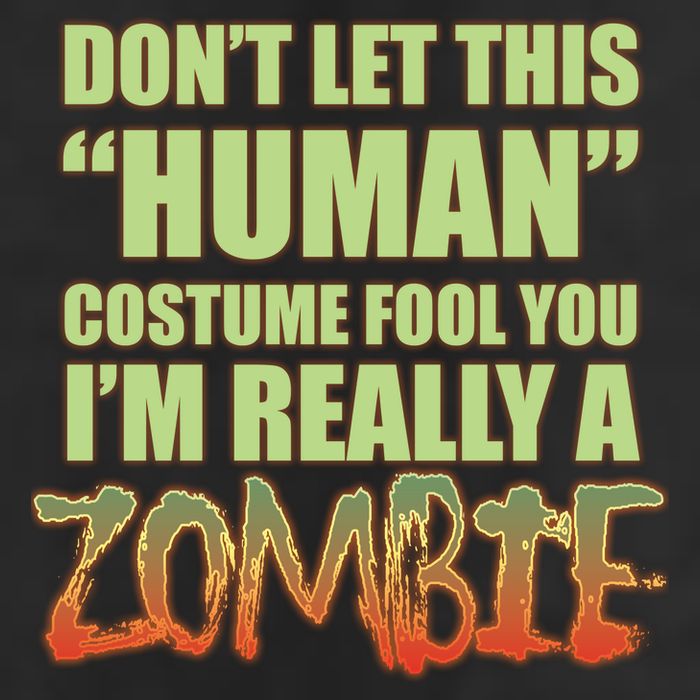 Don't Let This Human Costume Fool You I'm Really A Zombie Golf Towel
