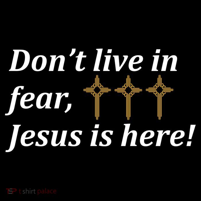 Dont Live In Fear Jesus Is Here Stripe Pom Pom Beanie