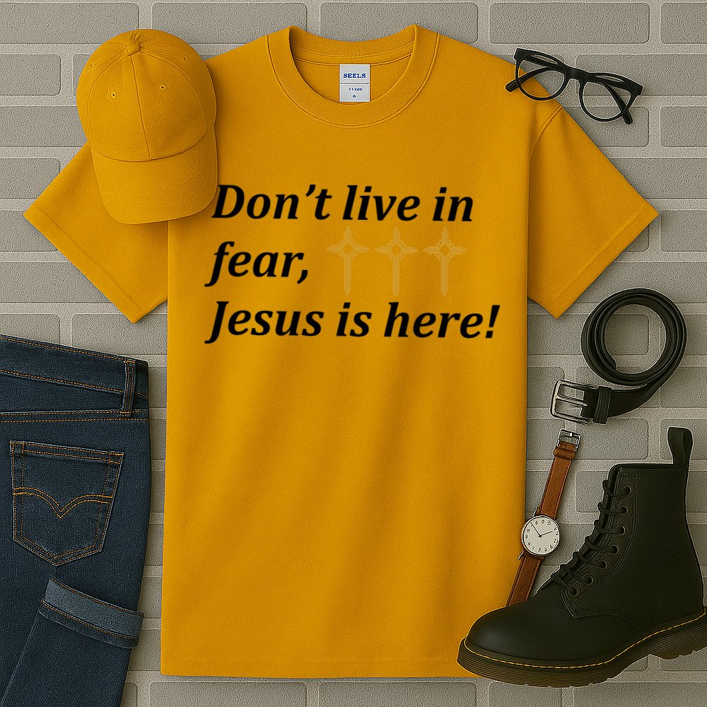 Dont Live In Fear Jesus Is Here Tall T-Shirt