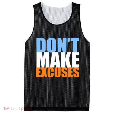 Don't Make Excuses Mesh Reversible Basketball Jersey Tank