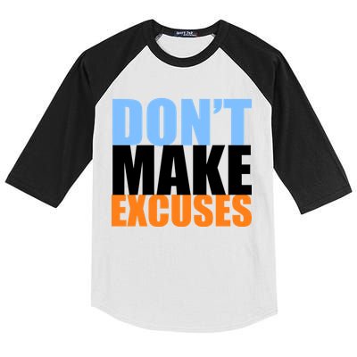Don't Make Excuses Kids Colorblock Raglan Jersey
