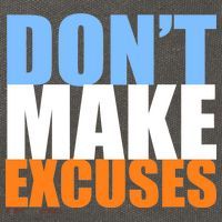 Don't Make Excuses Cotton Canvas Backpack