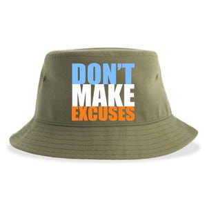 Don't Make Excuses Sustainable Bucket Hat