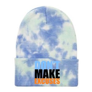 Don't Make Excuses Tie Dye 12in Knit Beanie