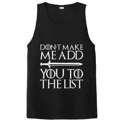 Don't Make Me Add  You To The List PosiCharge Competitor Tank