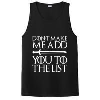 Don't Make Me Add  You To The List PosiCharge Competitor Tank