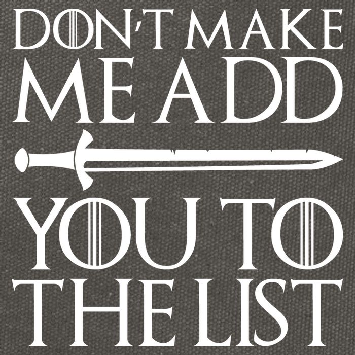 Don't Make Me Add  You To The List Cotton Canvas Backpack
