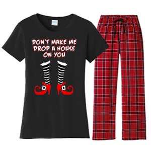 Don't Make Me Drop A House On You Women's Flannel Pajama Set