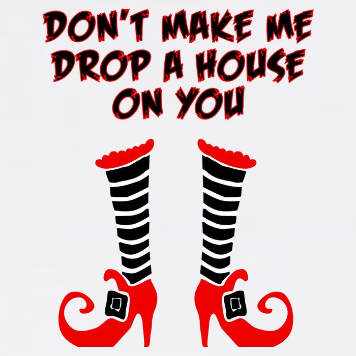 Don't Make Me Drop A House On You Garment-Dyed Sweatshirt
