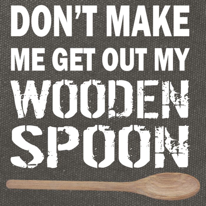 Don't Make Me Get Out My Wooden Spoon Cotton Canvas Backpack