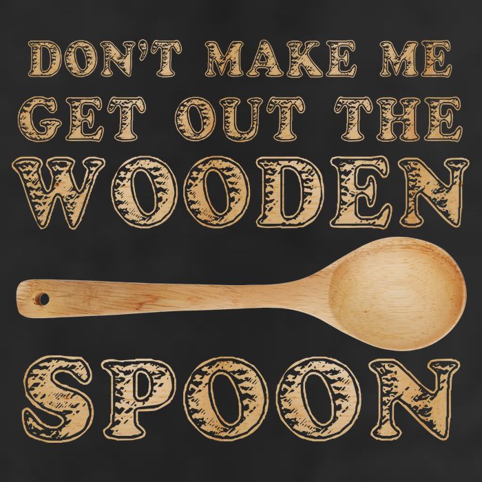 Don't Make Me Get Out the Wooden Spoon 7 Panel Mesh Trucker Snapback Hat