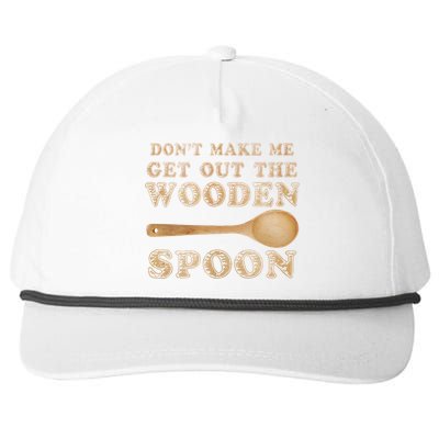 Don't Make Me Get Out the Wooden Spoon Snapback Five-Panel Rope Hat