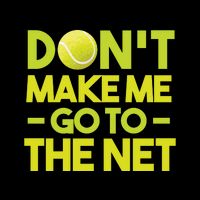 Don't Make Me Go To The Net Full-Length Apron With Pockets