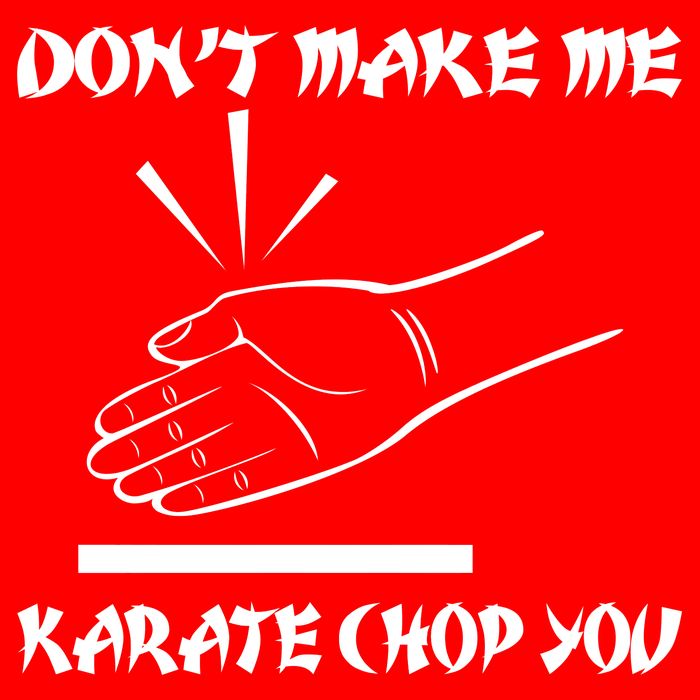 Don't Make Me Karate Chop You Womens Tank Top