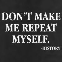 Don't Make Me Repeat Myself History Microfiber Hand Towel
