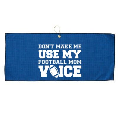 Don't Make Me Use My Football Mom Voice Large Microfiber Waffle Golf Towel