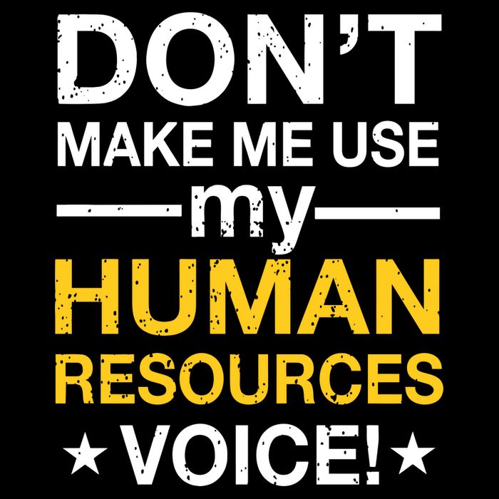 Don't Make Me Use My Human Resources Voice PosiCharge Competitor Tank