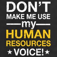 Don't Make Me Use My Human Resources Voice Microfiber Hand Towel