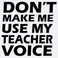 Don't Make Me Use My Teacher Voice Garment-Dyed Sweatshirt