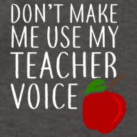 Don't Make Me Use My Teacher Voice Apple Vector Backpack