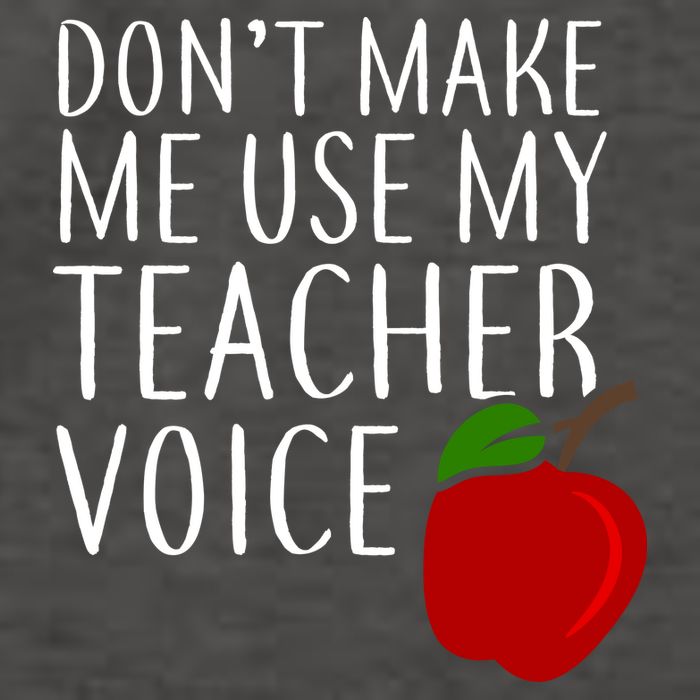 Don't Make Me Use My Teacher Voice Apple Vector Backpack