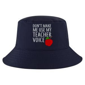 Don't Make Me Use My Teacher Voice Apple Cool Comfort Performance Bucket Hat