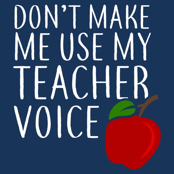 Don't Make Me Use My Teacher Voice Apple 16 in Basic Backpack