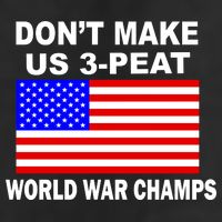 Don't Make Us 3-Peat World War Champs Adult Drive Performance Visor