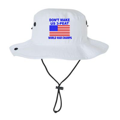 Don't Make Us 3-Peat World War Champs Legacy Cool Fit Booney Bucket Hat