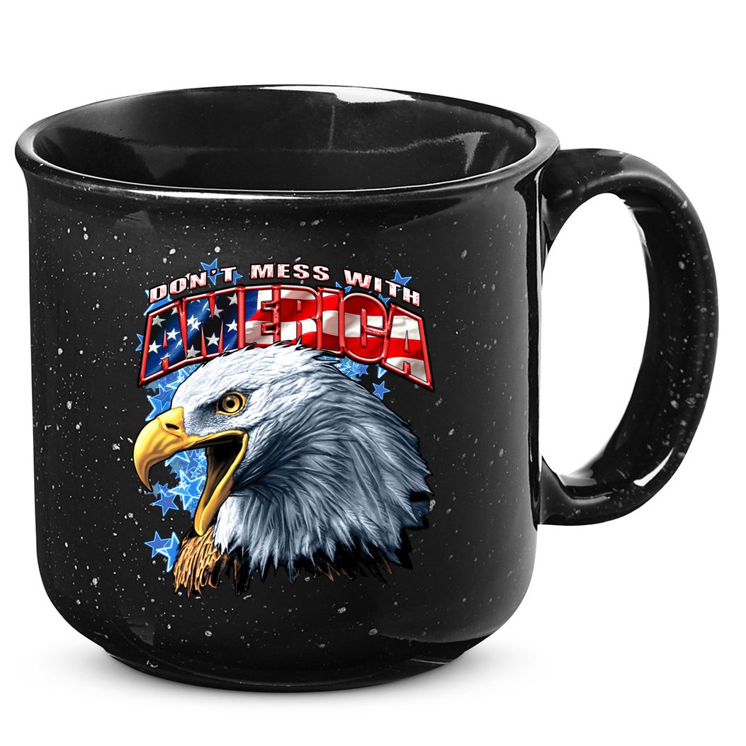 Don't Mess With America 15oz Campfire Ceramic Mug