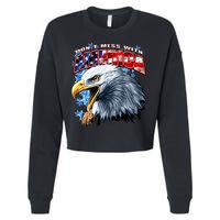 Don't Mess With America Cropped Pullover Crew