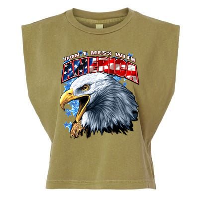 Don't Mess With America Garment-Dyed Women's Muscle Tee