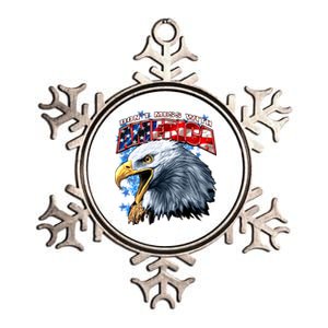 Don't Mess With America Metallic Star Ornament