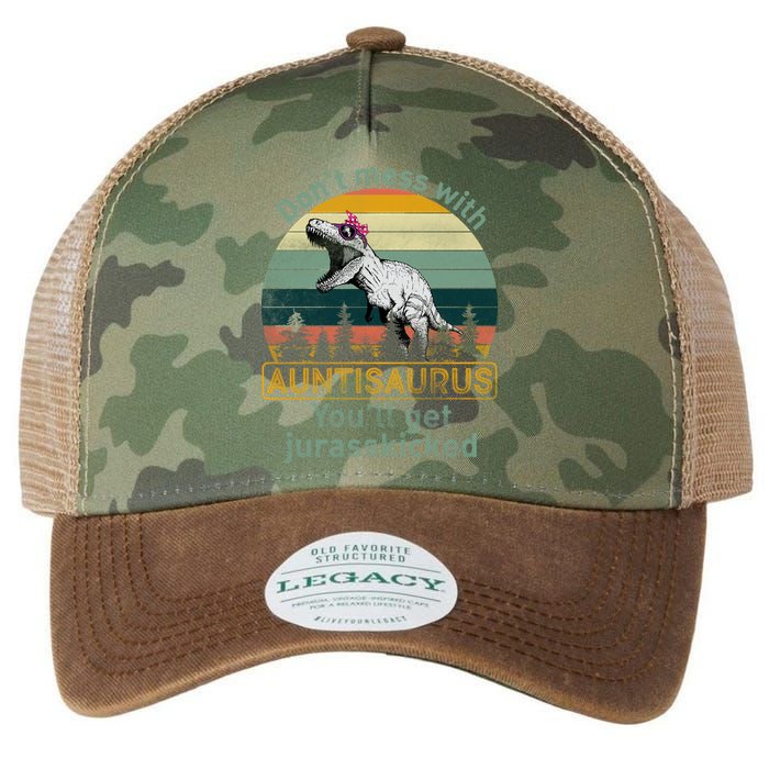 Don't Mess WIth Auntisaurus Legacy Tie Dye Trucker Hat