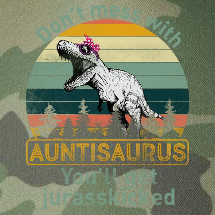 Don't Mess WIth Auntisaurus Legacy Tie Dye Trucker Hat