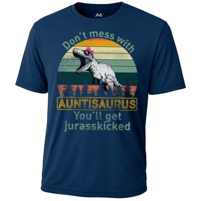 Don't Mess WIth Auntisaurus Performance Shirt