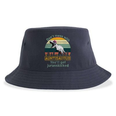 Don't Mess WIth Auntisaurus Sustainable Bucket Hat