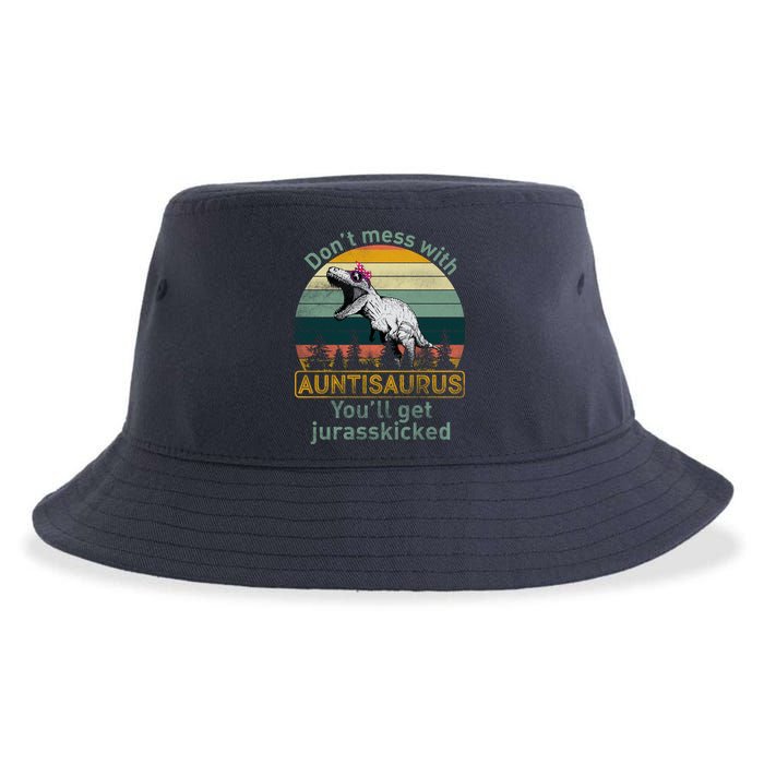 Don't Mess WIth Auntisaurus Sustainable Bucket Hat