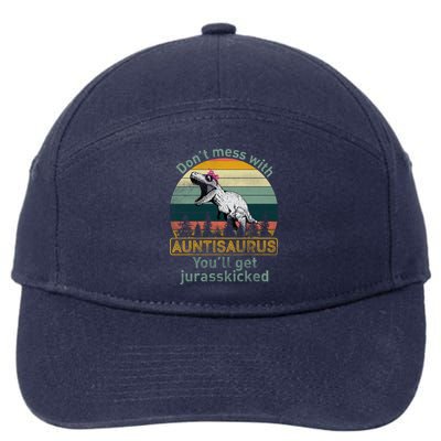 Don't Mess WIth Auntisaurus 7-Panel Snapback Hat