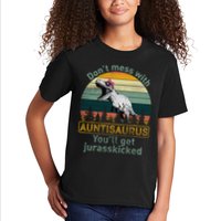 Don't Mess WIth Auntisaurus Kids T-Shirt