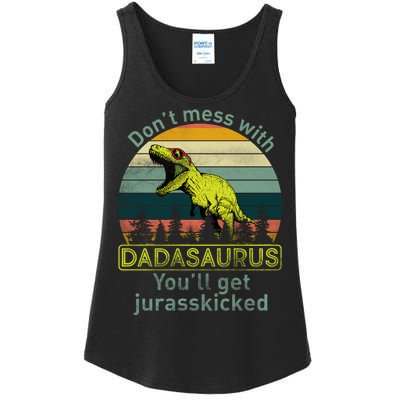 Don't Mess With Dadasaurus Ladies Essential Tank