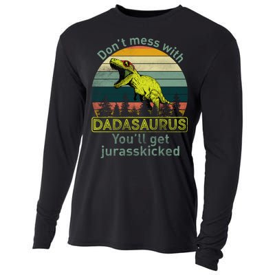 Don't Mess With Dadasaurus Cooling Performance Long Sleeve Crew