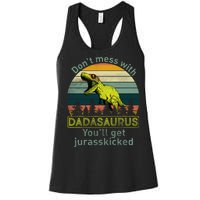 Don't Mess With Dadasaurus Women's Racerback Tank