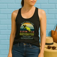 Don't Mess With Dadasaurus Womens Tank Top