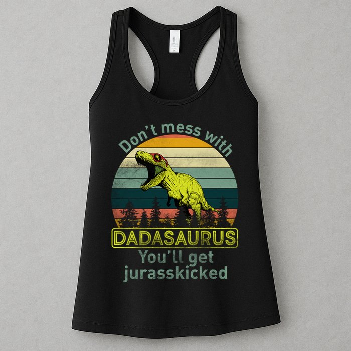 Don't Mess With Dadasaurus Womens Tank Top