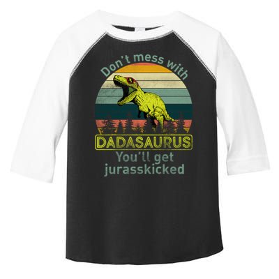 Don't Mess With Dadasaurus Toddler Fine Jersey T-Shirt