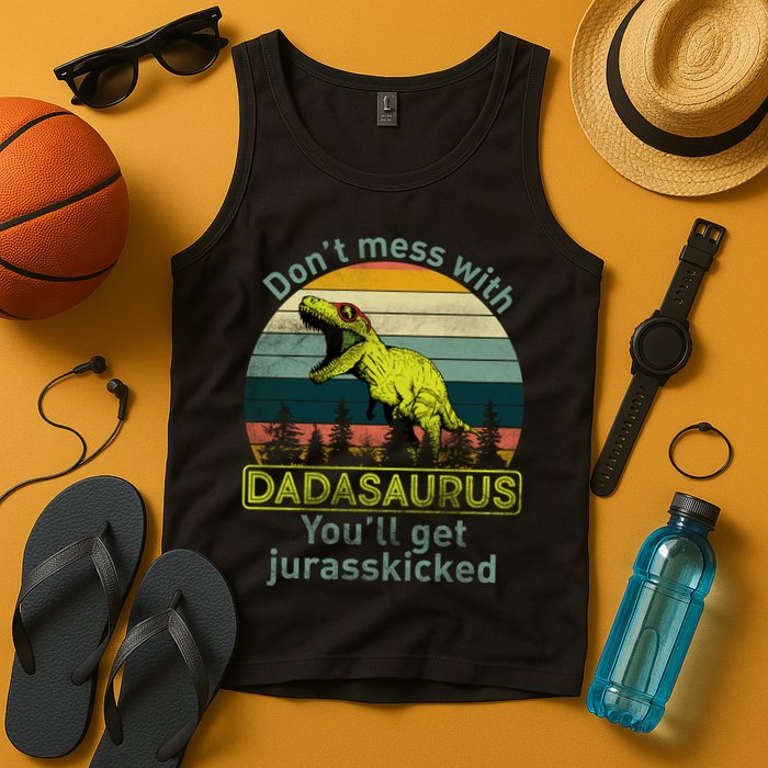 Don't Mess With Dadasaurus Tank Top