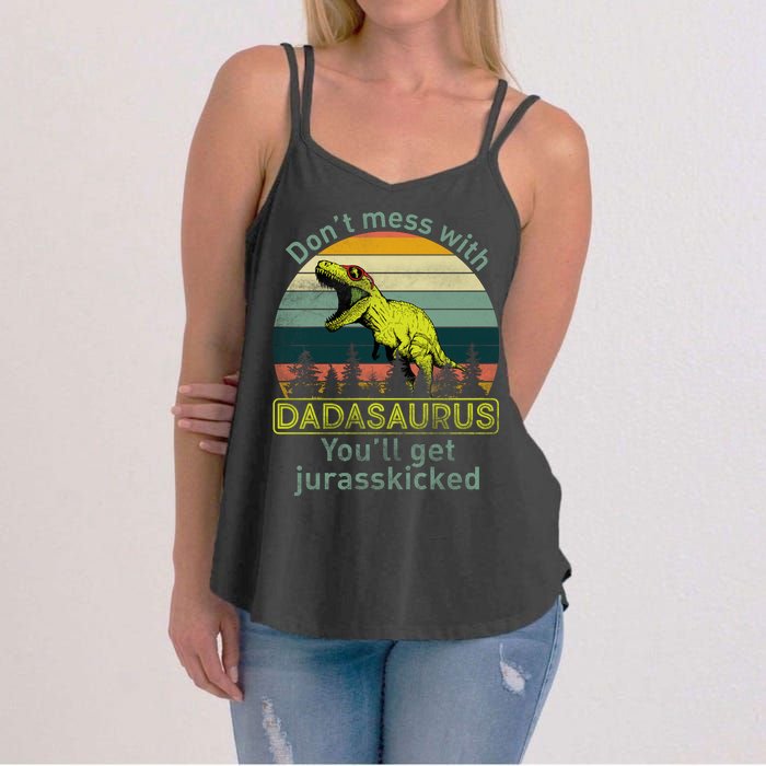 Don't Mess With Dadasaurus Women's Strappy Tank